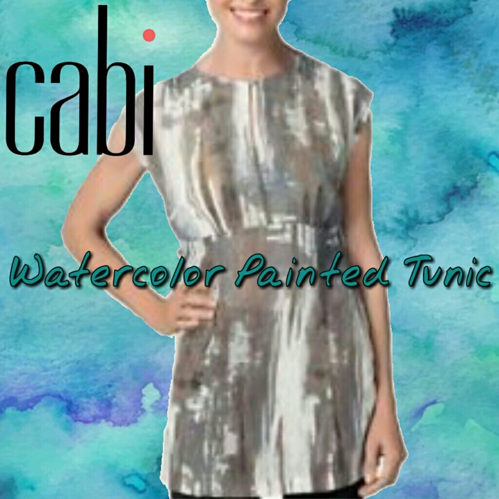 CAbi Watercolor Painted Tunic