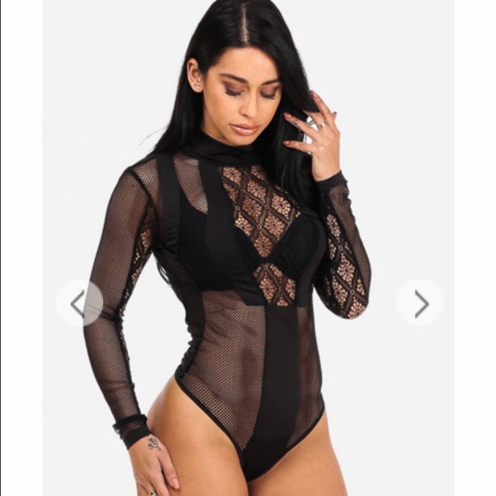 Sexy Black Lace bodysuit