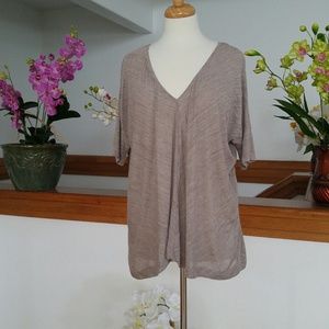 ZARA W&B drape top