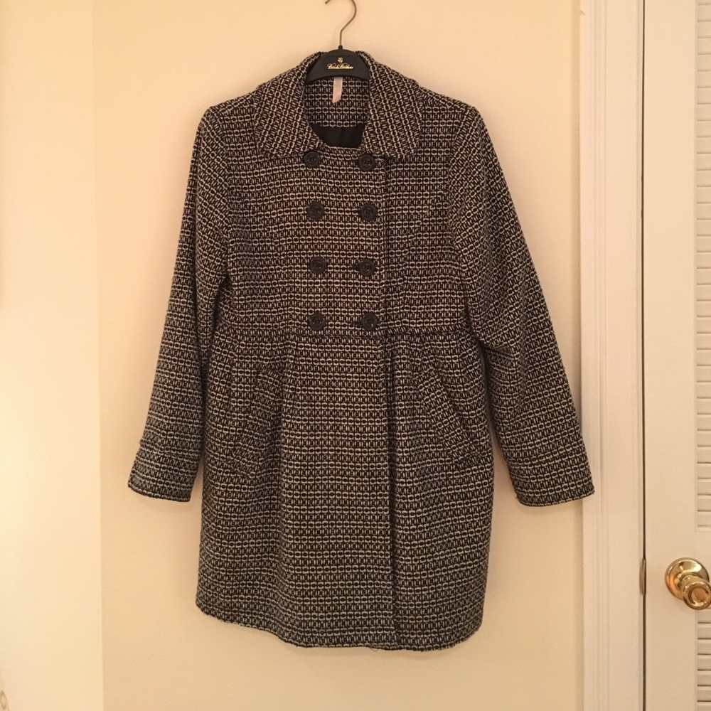 Bloomingdale's Aqua Peacoat