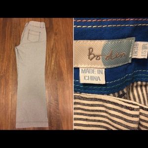 Boden striped pants
