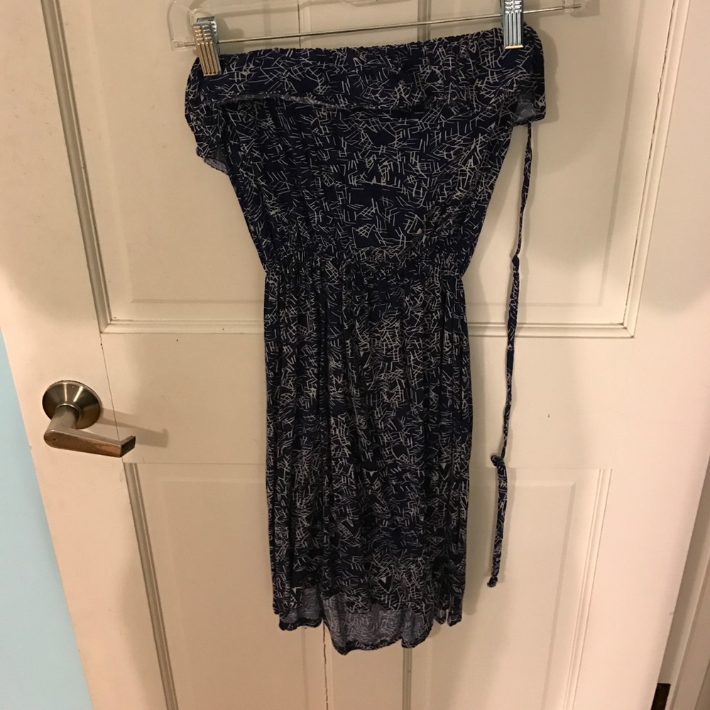 Blue with white sundress!