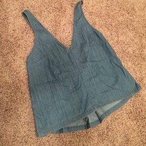 UO jean tank