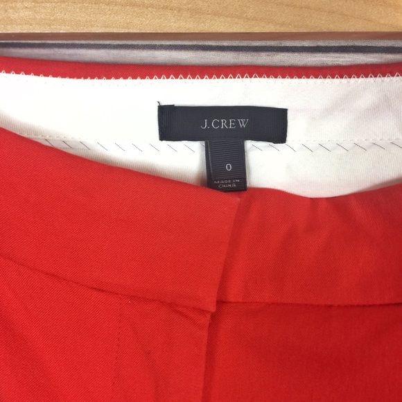 SOLD 💙 j. crew // campbell capri pants • red - Picture 5 of 5
