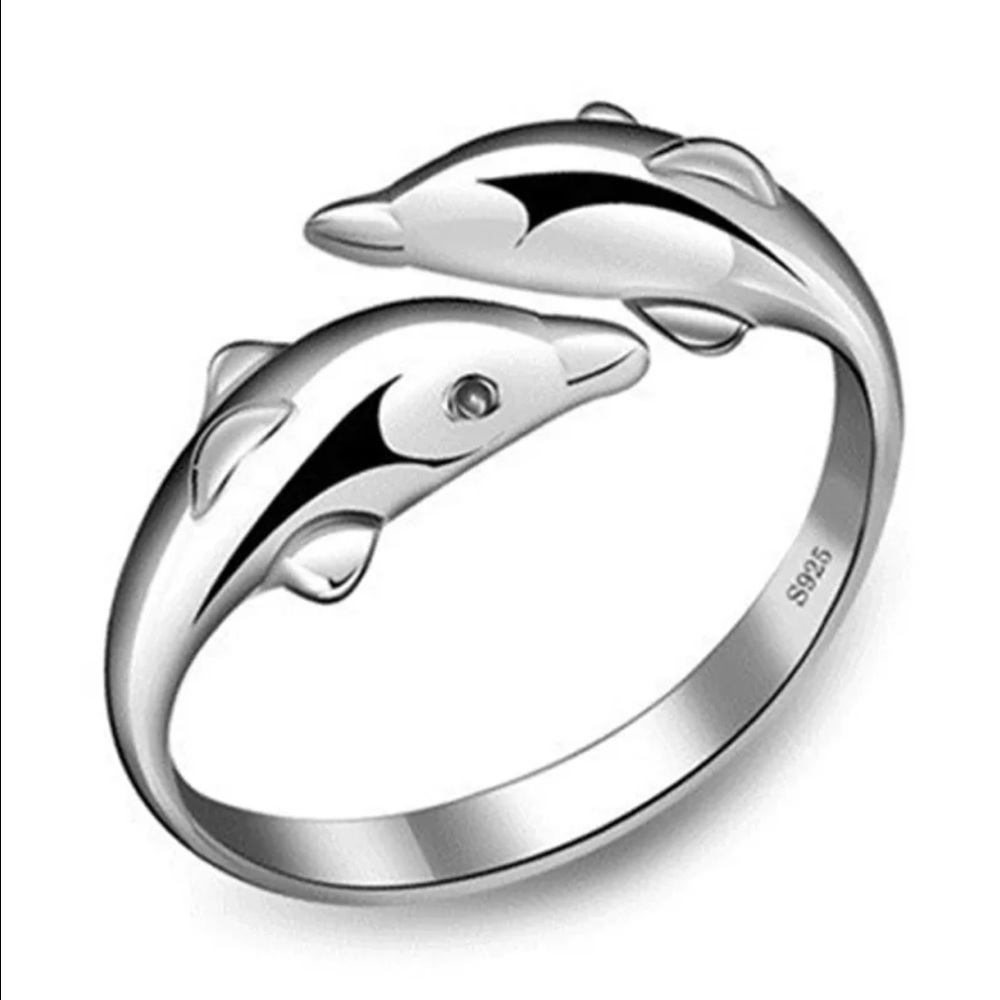 Dolphins Silver ring.
