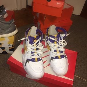 Nike huarache highs LAKER COLORWAY KOBE