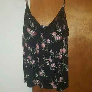 Forever 21 Medium Floral Lace Tank