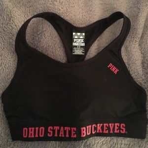 Pink Ohio state sports bra NWOT