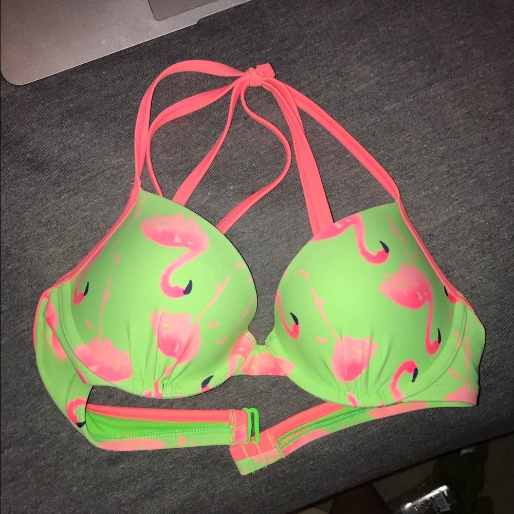 Aerie flamingo push up bikini