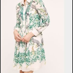 Anthropologie Leopard Dress