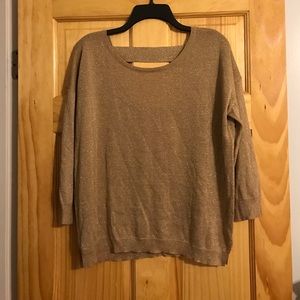 Metallic 3/4 sleeve
