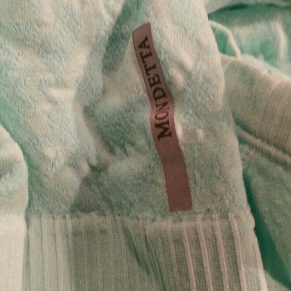 Really Soft.  Minty Green with Patterns