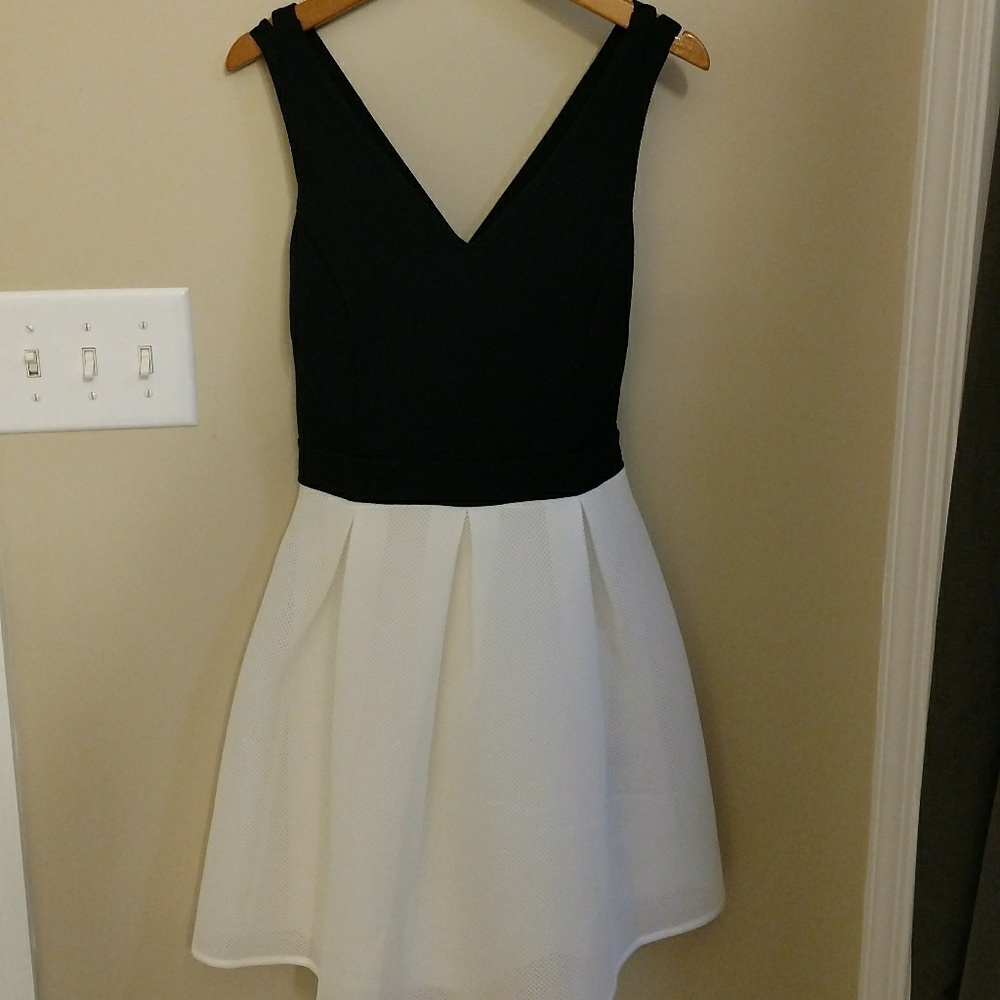 Black and White Express Party or Cocktail Dress