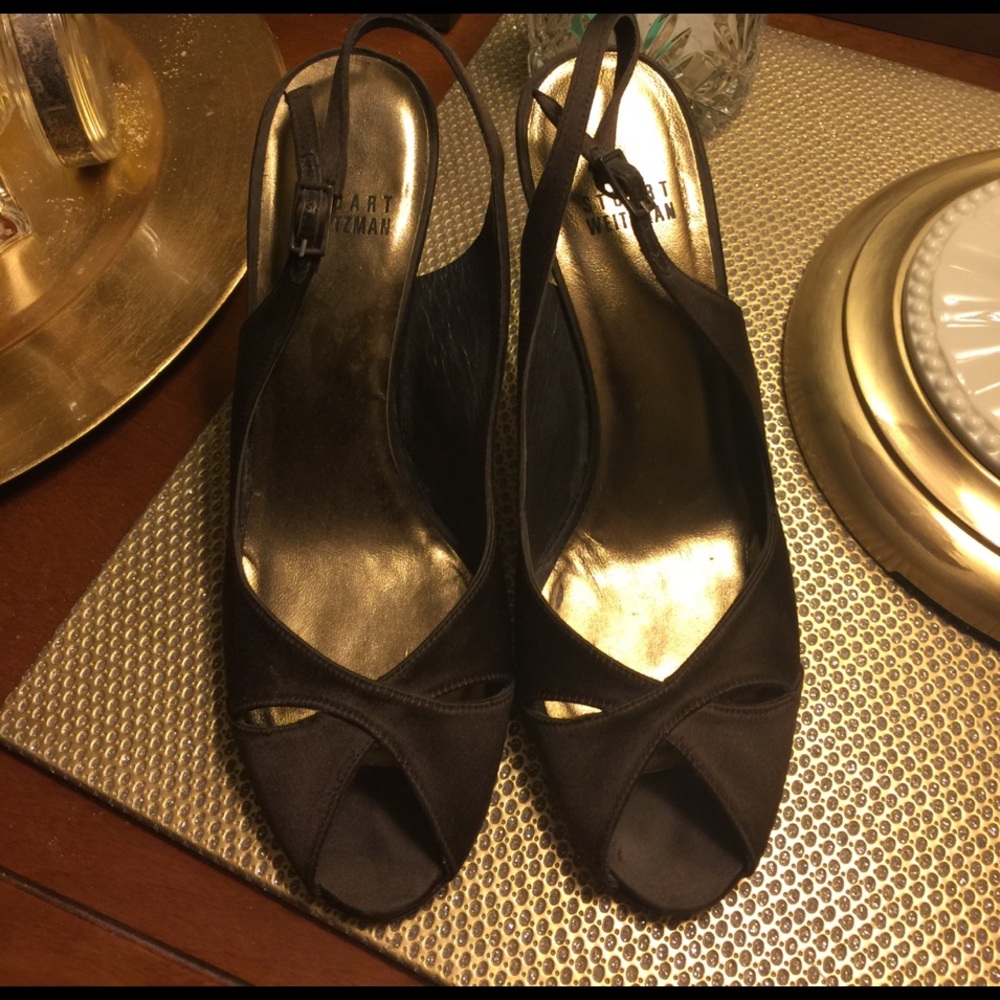 FINAL SALE Satin Brown Stuart Weitzman Heels