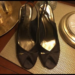 FINAL SALE Satin Brown Stuart Weitzman Heels