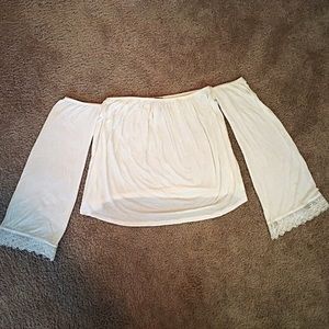 Off the shoulder crop top