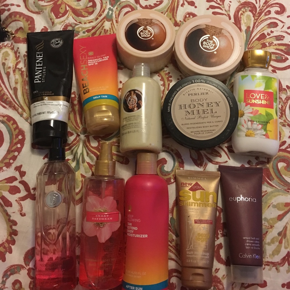 Victoria secret lotion spray tan 12 pieces Calvin