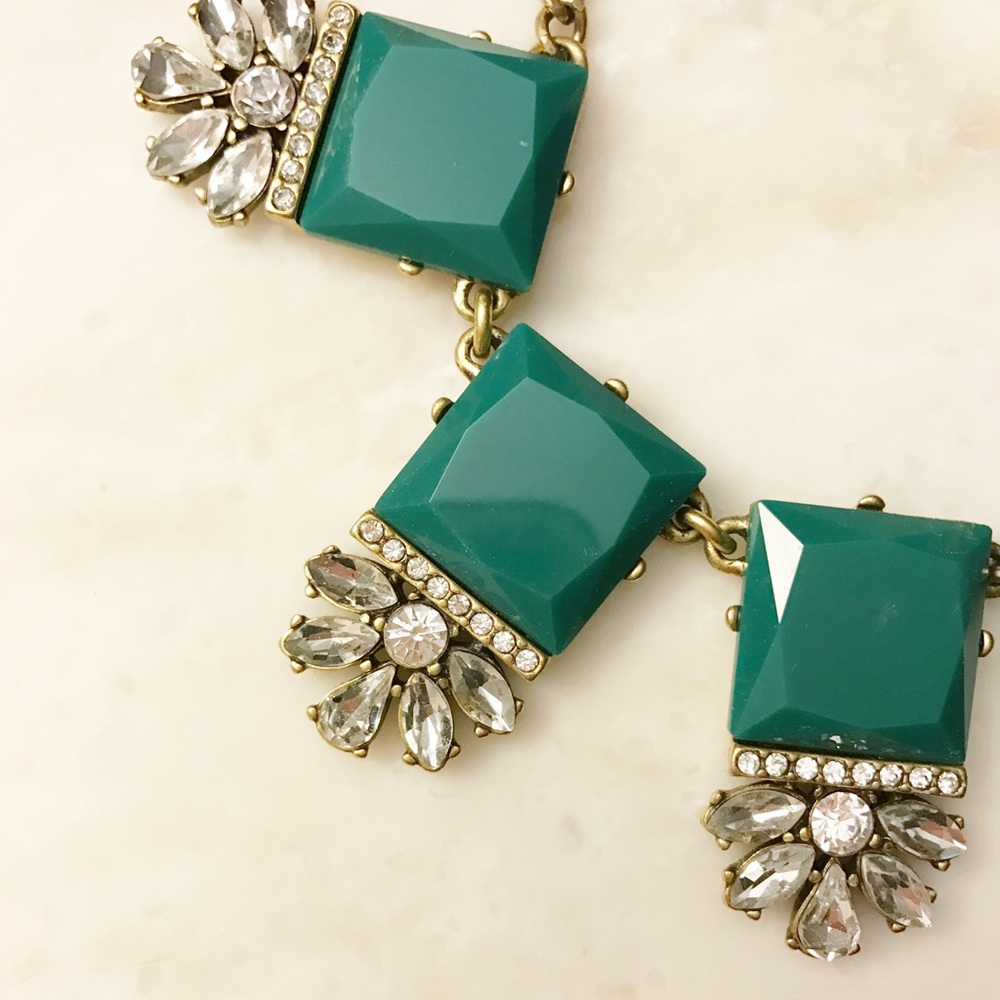 Kelly Green J. Crew Necklace