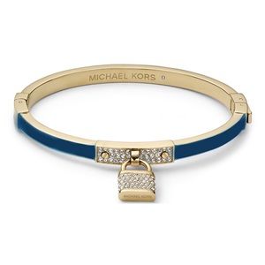 NEW Rare Michael Kors Crystal Padlock Bracelet