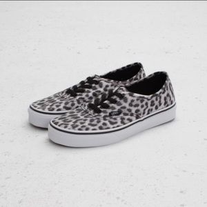 Grey Cheetah Print Vans