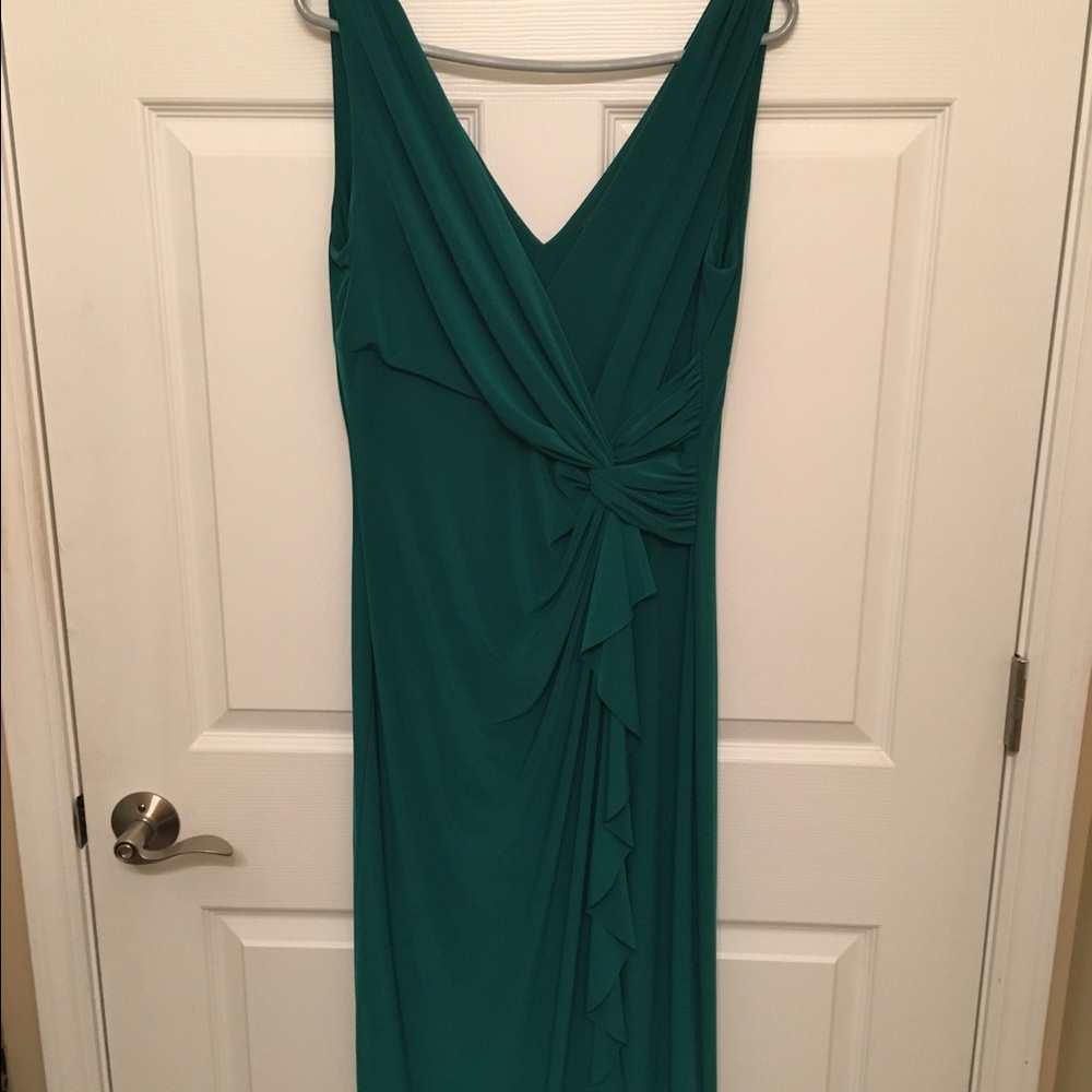 Lauren Ralph Lauren green evening dress