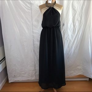XOXO halter maxi dress