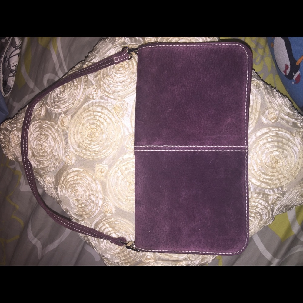 Purple Suede Purse