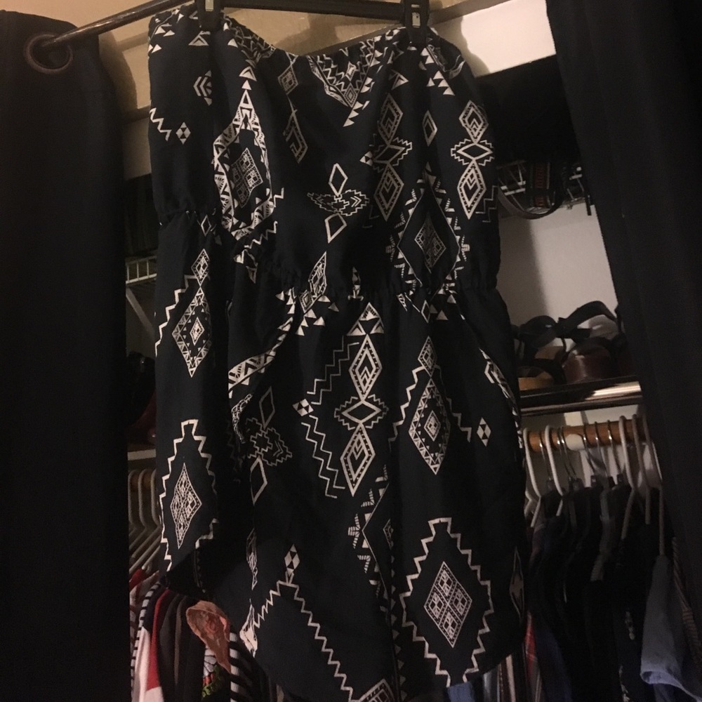 Billabong strapless aztec romper