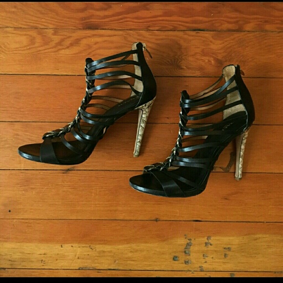 SOLD*** Coach Josey 8 snake leather heels - Picture 2 of 5