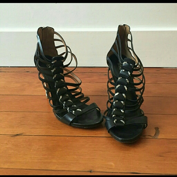 SOLD*** Coach Josey 8 snake leather heels - Picture 3 of 5