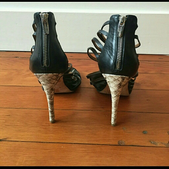 SOLD*** Coach Josey 8 snake leather heels - Picture 4 of 5