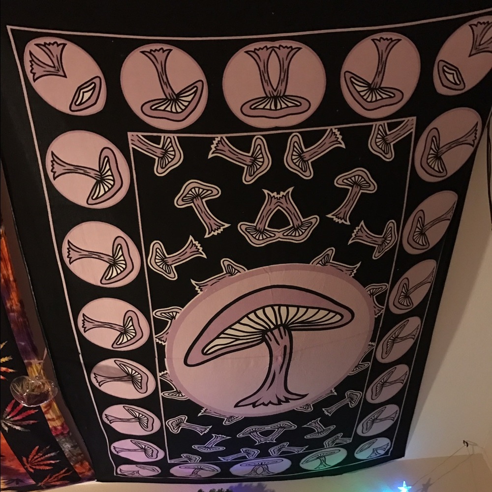 Psychedelic Mushroom Tapestry