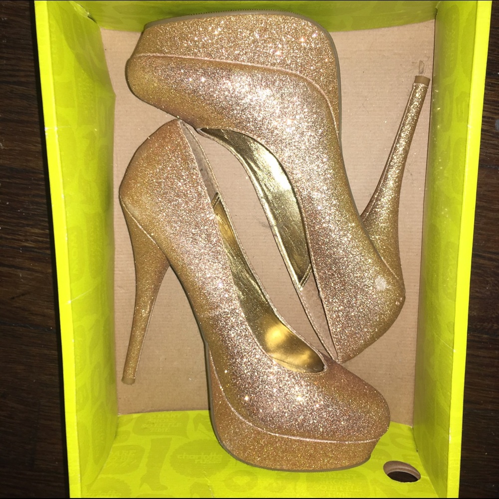 Gold heels