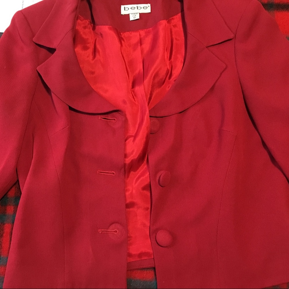 Bebe halter button up + Button up blazer = 2 piece