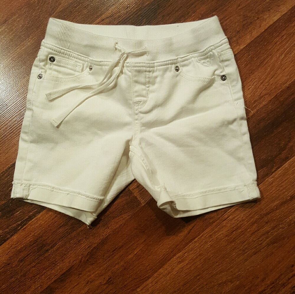 White Jean Shorts
