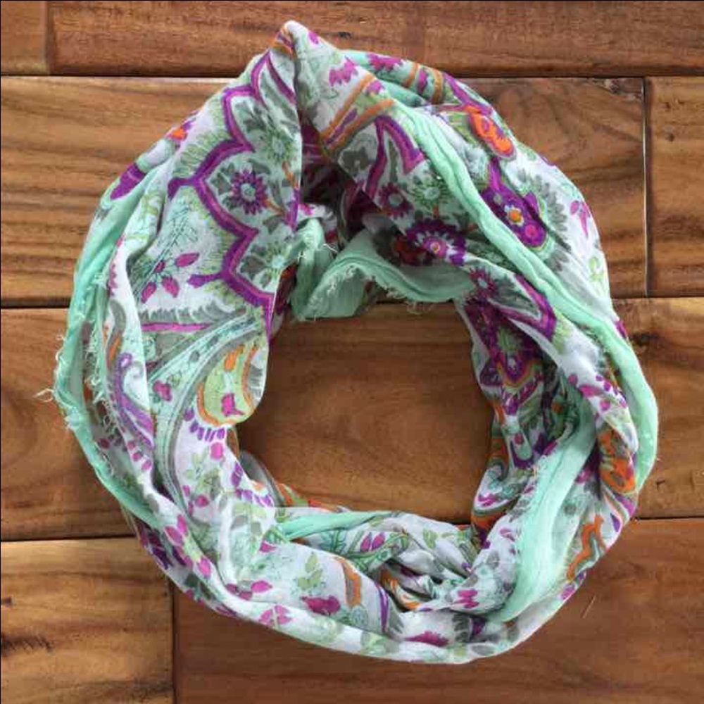 Colorful Infinity neck scarf