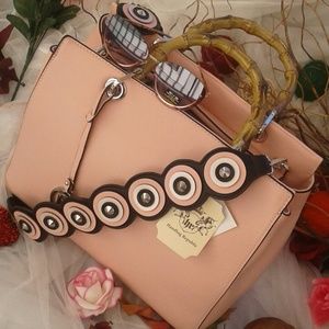 Bamboo Handle Satchel