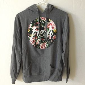 Zumiez gray FRESH hoodie