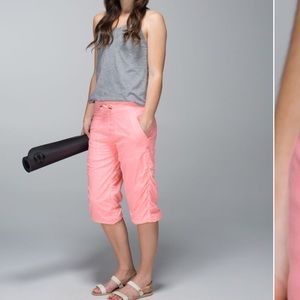 Lululemon Studio Crop Bleached Coral unlined 4