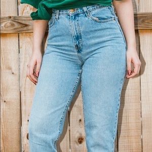 Eddie Bauer super high rise mom jeans