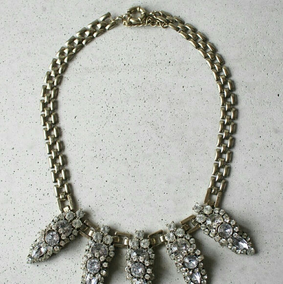 Spike crystal crew bin necklace j - Picture 3 of 3
