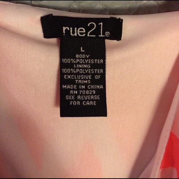 Rue21 neon coral/pink dress - Picture 3 of 3