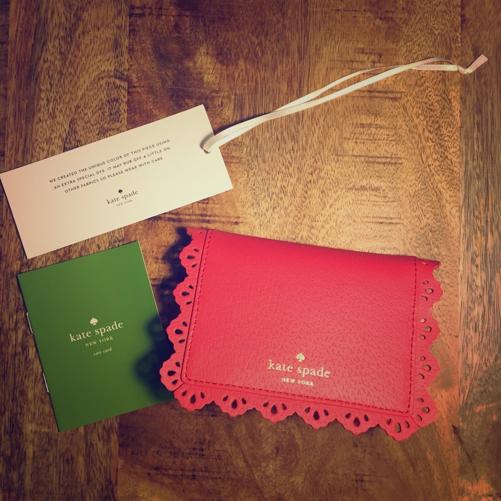 NWT Kate Spade Lace Card Case