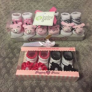 Baby rattle and princess socks bundle!
