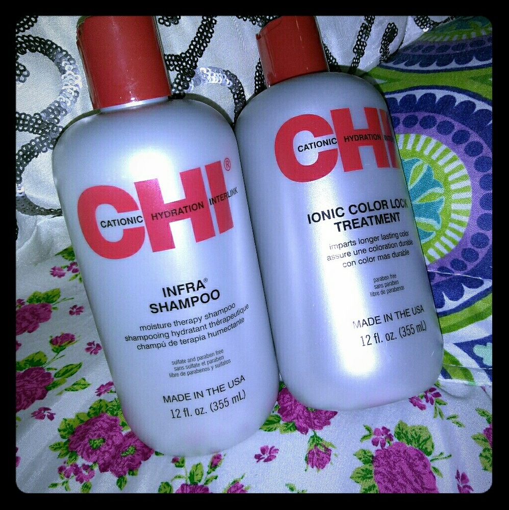 Chi infra Shampoo and Ionic color lock treatment