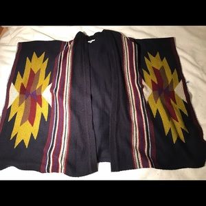 Alberto Makali small poncho shawl Native Inspired