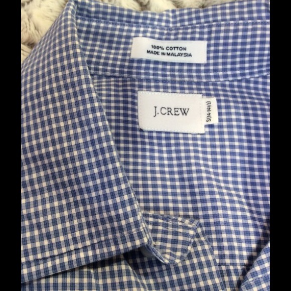 LOWESTJ. Crew mini gingham button down shirt - Picture 2 of 3