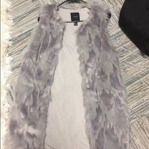 fur vest