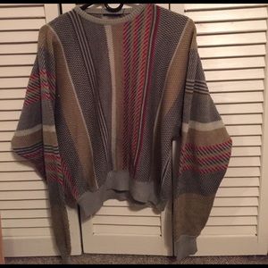 Hipster Vintage Multicolored Striped Sweater