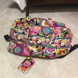 Vera Bradley Travel overnight tote bag